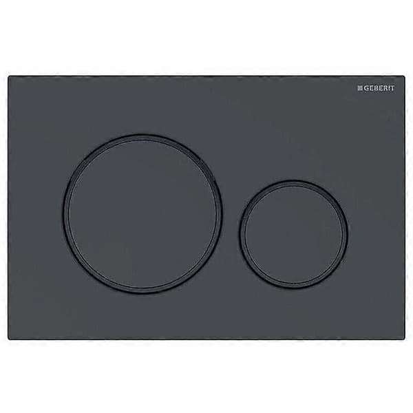Geberit Sigma20 betjeningsplate for dobbeltskylling toalett. Rund.