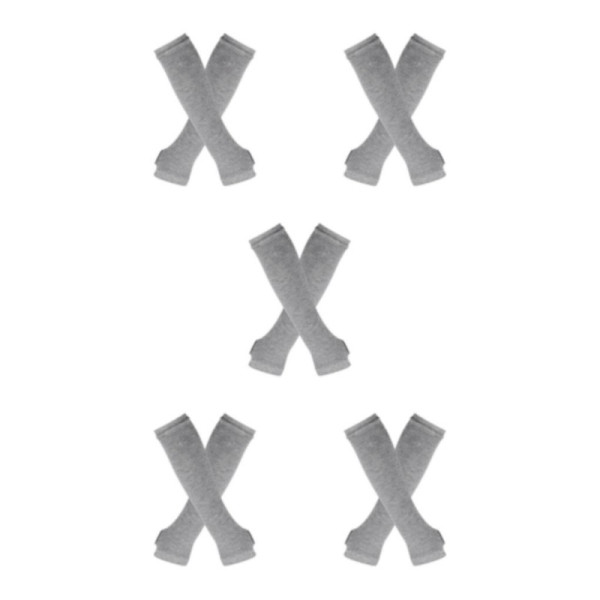 1/2/3/5 Knæstrømper til tykke lår - Nemme at have på og i lys grå light gray 5Set