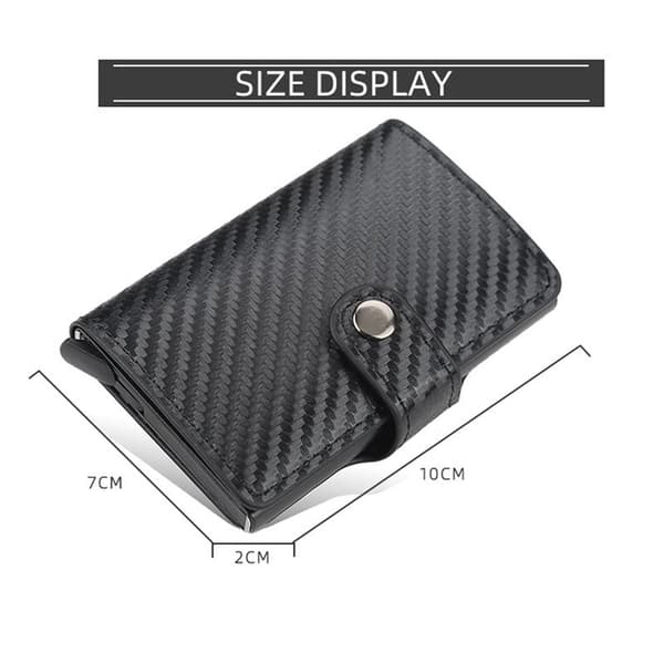 Black RFID Card Holder - Maximum Protection 5 Cards - 1-pack