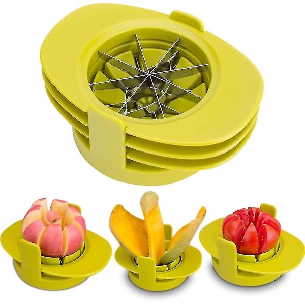 Easy Kitchen Tool 4-in-1 Fruit Mango Peeler Splitter Pitter Remover Apple Pear Corer Cutter Tomato Slicer