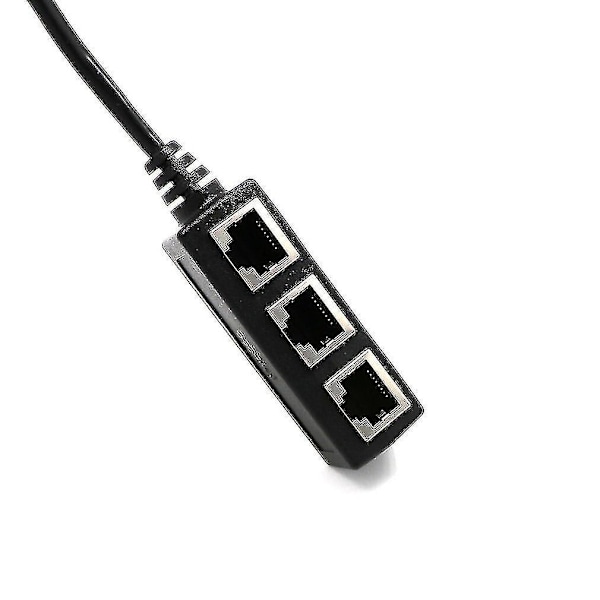 Splitter Ethernet Rj45 Kabeladapter 1 Hann Til 2/3 Hunn Port Lan Nettverkskontakt Ledning Ethernet Rj45 Kabeladapter