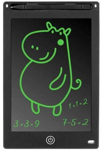 Digital tegneplade til børn - Praktisk LCD, 8.5\" tablet + pen sort Black Svart