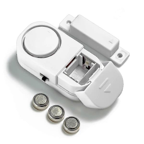 2 st. trådlöst säkerhetslarm för fönster och dörr med magnetisk sensor