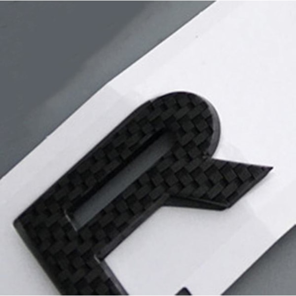 Chrome Edge Bokstäver Emblem För Range Rover Evoque Velar Sv Självbiografi Bil Styling Huva och Trunk Logotyp Badge Sticker Svart Röd carbon fiber1pc