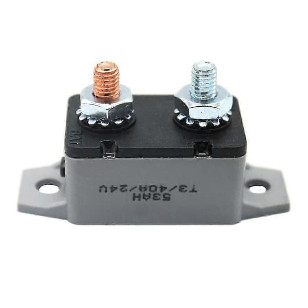 12V-24V Bil Manuell Återställningsbrytare Inline Design 40A