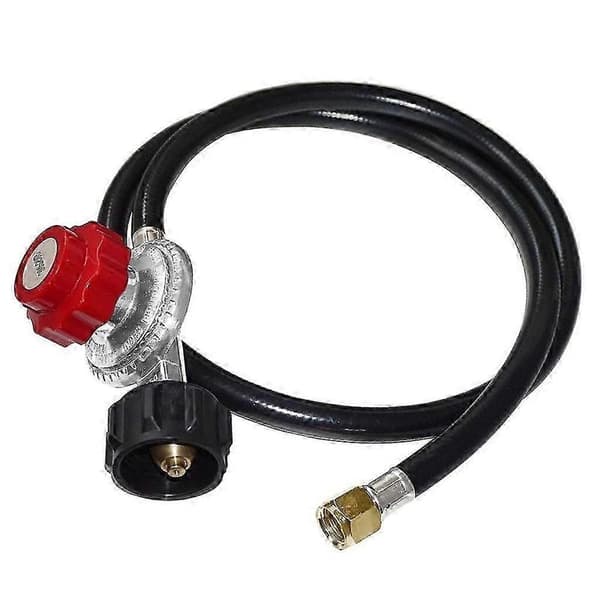 Justerbar 0-30 PSI högtrycksregulator för propan med 1,2 meters slang