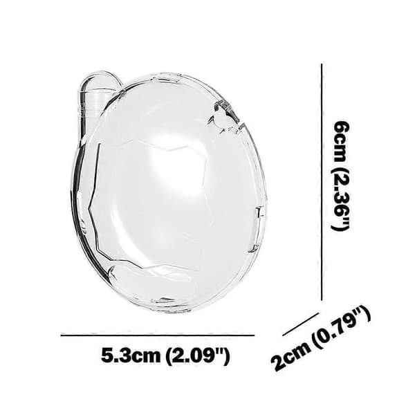 Klar & Glitter Hårdt PC-etui til Tamagotchi Connection V3 - Stødsikkert Elektronisk Kæledyrsdæksel transparent