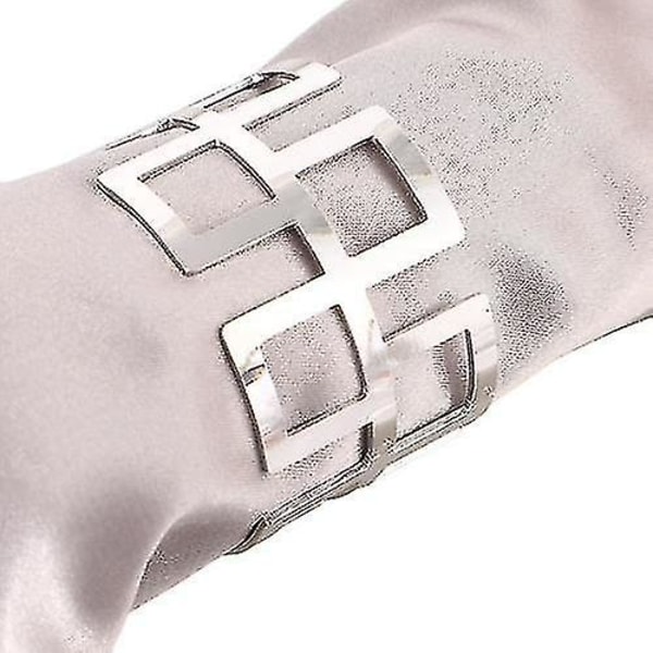 12 stk Kreative Serviettringer silver