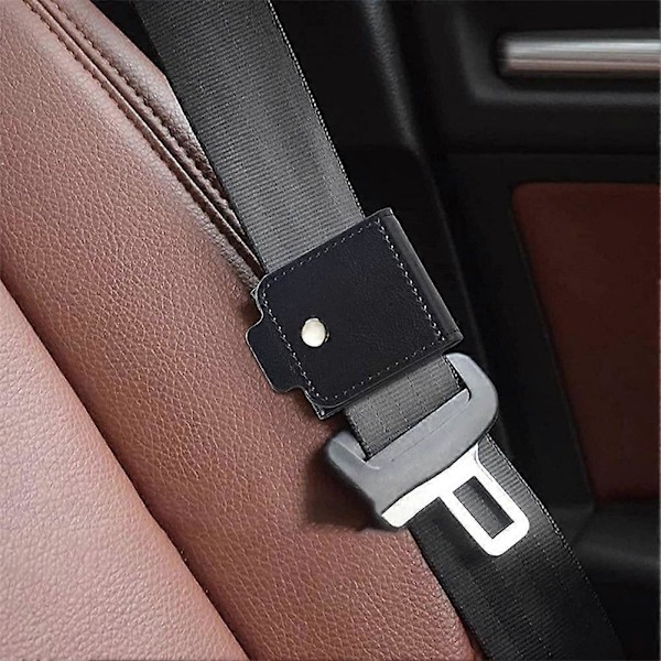 Autosikkerhedsselejustering til børn og voksne - Skulder- og nakkebeskytter Justerbar sikkerhedsseleklips for øget komfort Snap Button 2pcs