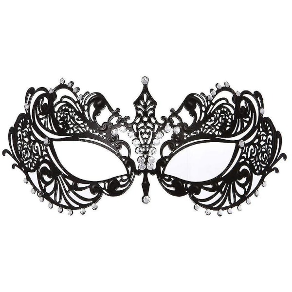 Maskerade maske for kvinner metall maske skinnende rhinestone venetiansk fest kveld ball ball maske bar kostymer tilbehør Fox