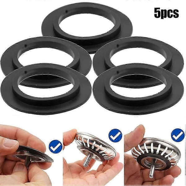 5 st gummitätningsbricka för Franke korgsilplugg för 78 79 80 82 83 mm version 0107