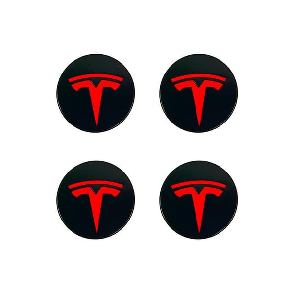 Beskyttelseshætte til navcenter, kompatibel med Tesla Model 3, (fire pakker)