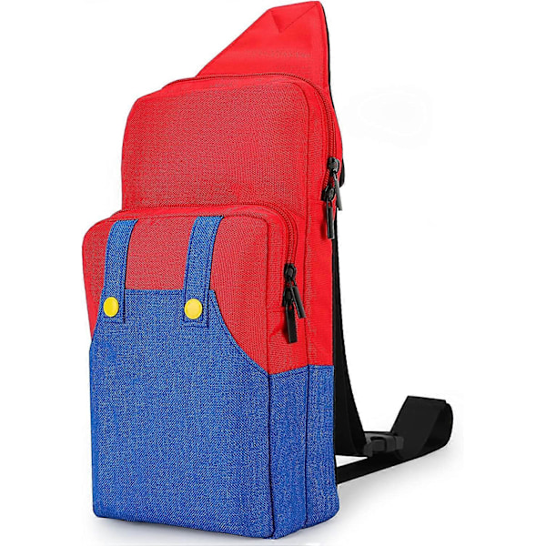 Söt Resväska för Nintendo Switch/Lite/OLED, Portabel Liten Sling Crossbody Axelväska Bärväska Förvaringsryggsäck för NS Consolo, Laddningsdocka, Joy-Co