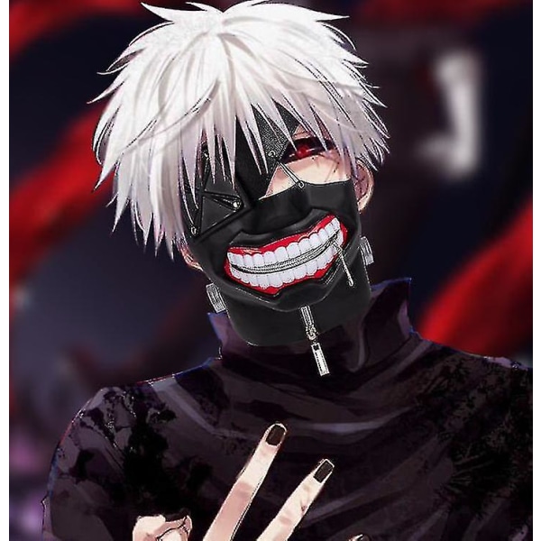 3D Tokyo Ghoul Kaneki Ken -naamio Halloween-pukujen koristeluun