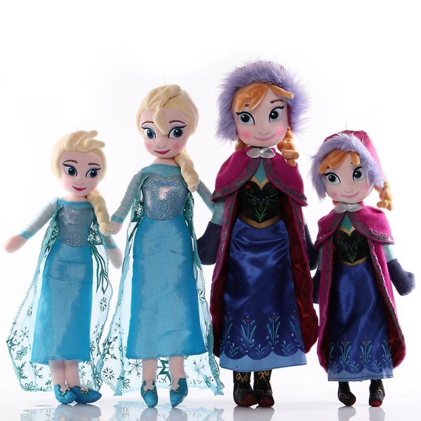 1 stk 30/40/46/50cm Frozen Anna Elsa Olaf Dukker Sne Dronning Prinsesse Plys Legetøj Udstoppet A2 1 pc