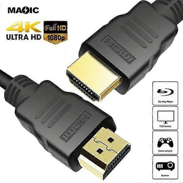 HDMI Kabel 4k 2 meter, højhastigheds HDMI kabel, videokabel, lydkabel.