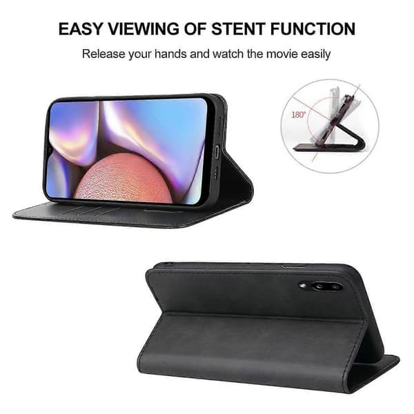 Magnetisk læder telefoncover til Samsung Galaxy A10s, M01s Black