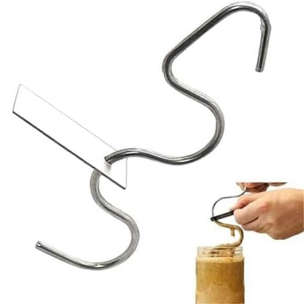 Peanøttsmør-rører Nøttesmørblander Rustfritt Stål Peanøttsmør-blander Gadgets Rører og Skrape Silver