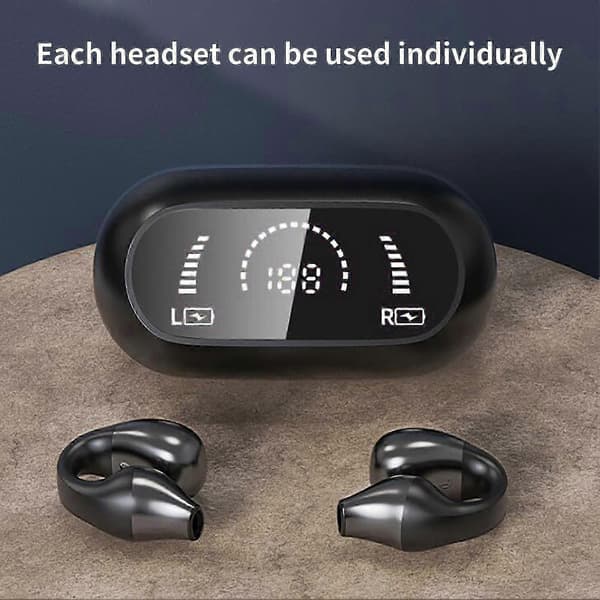 S03 Smarta brusreducerande Bluetooth 5.2-hörlurar HiFi-ljud Trådlösa hörlurar Black