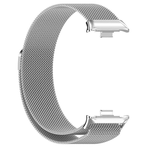 Milan Magnetisk Rem til Xiaomi Smart Band 9 Pro / 8 Pro Silver