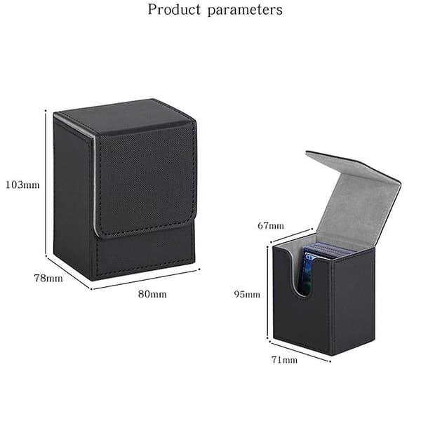 Kompakt og bærbar premium samlekortboks til effektiv beskyttelse af kortopbevaringsbokse black blue