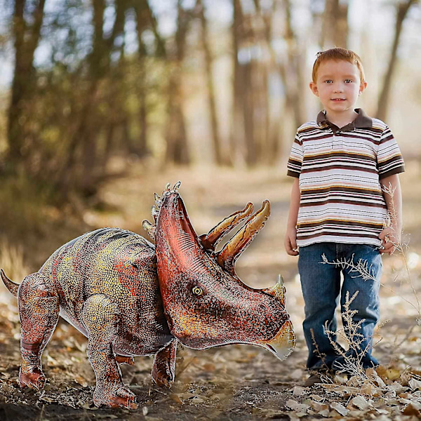 46\" Triceratops Dinosaur Oppustelig Ballon Dinosaur Fødselsdagsfest Tilbehør Dekorationer Gigant Dinos