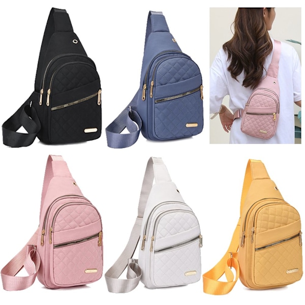 Liten Sling Ryggsekk for Kvinner Brystveske Svart black