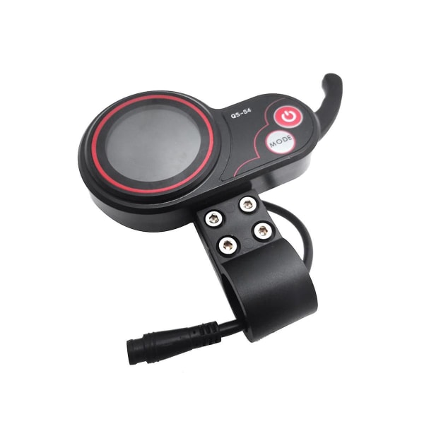 -s4 48v-60v Thumb Throttle Lcd Display Meter For Zero 8 9 10 8x 10x Elektrisk Scooter 6pin Display A Black