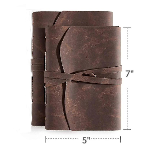 Lærbok Lærinnbundet Journal for Menn