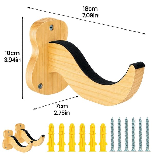 2 stk. veggmontert surfebrettstativ med beskyttende polstring, multifunksjonelt surfebrettlagringsstativ black