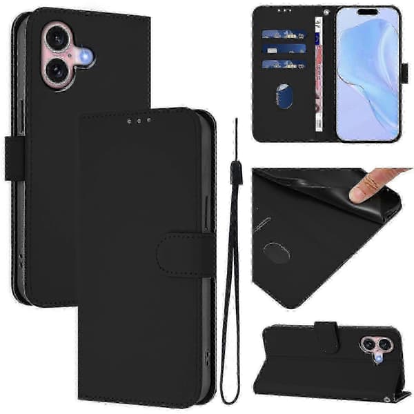 Premium Skin Feel skinnveske til iPhone 16 - Bestselgervalg
