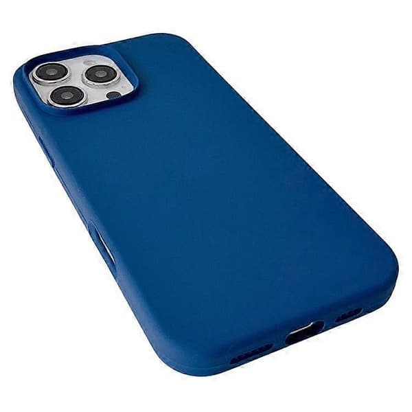 För iPhone 16 Pro Max Skal Silikon Stötsäkert Telefonskydd Blue