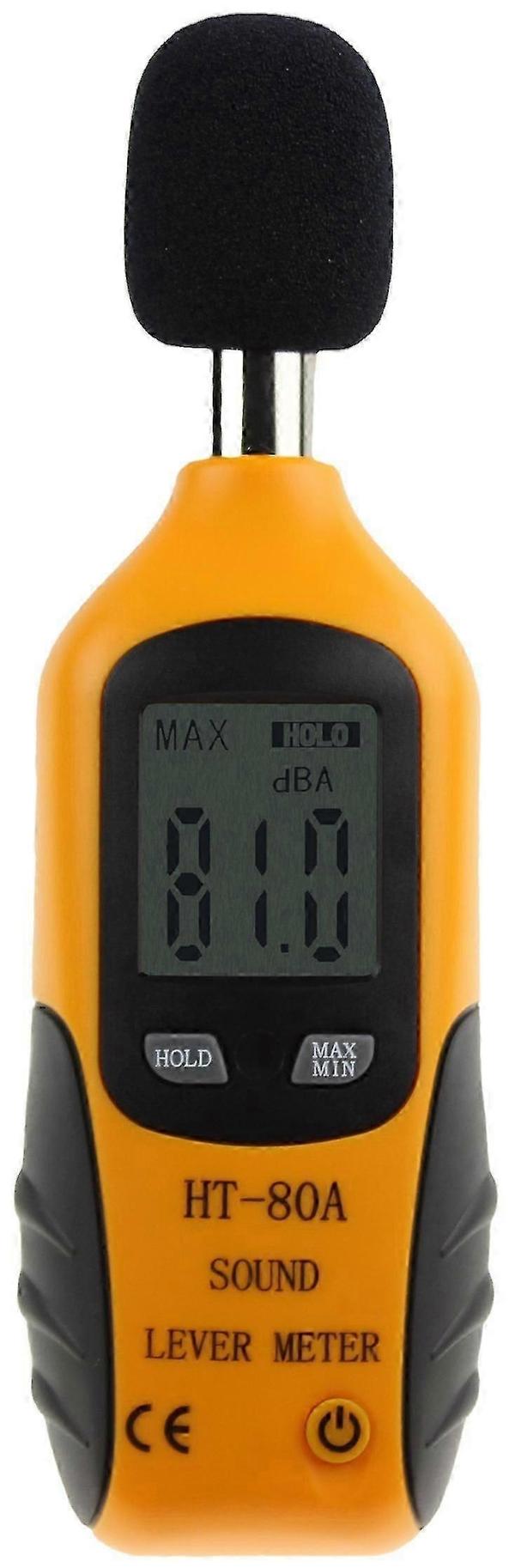 Digital lydniveaumåler, decibelmåler med LCD-display til hjemmet