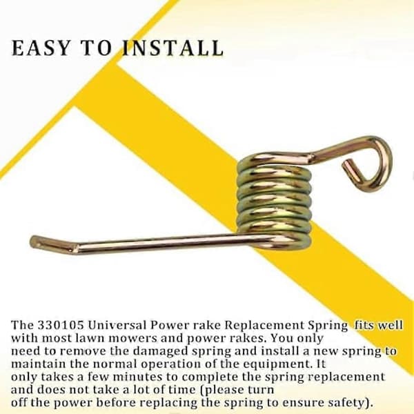 6-pak universelle riverstatningsfjedre til Maxpower 330105, mosfjerningsfjedre til Maxpower Arnold 16 tommer