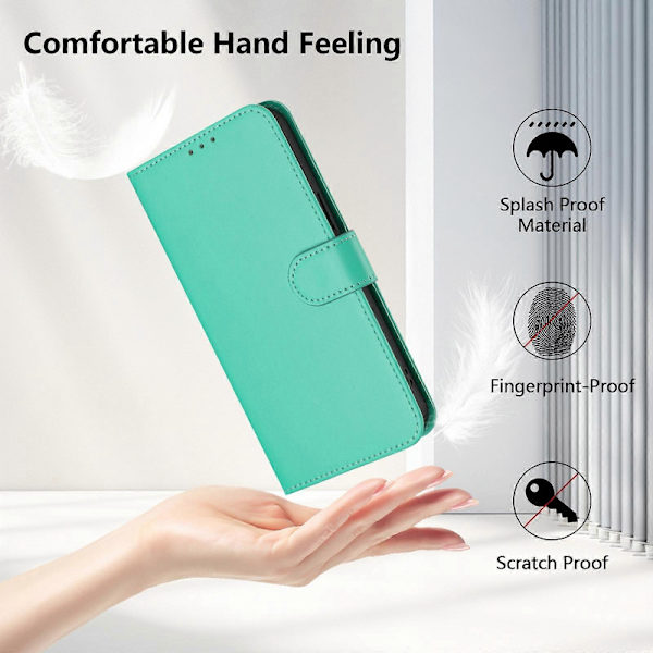 Lanyard PU Etui Til OPPO Reno7 5G Global Green