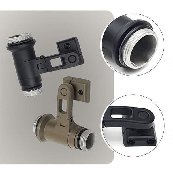 M-AX kypäräkiinnike SF M300/M600 taskulampulle, pyörivä alusta OPS Core -kiskoille sand