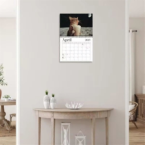 2025 Katt Kalender Morsom Kalender med Kattbilde Daglig Ukentlig Månedlig Planlegger Jan Des 2025 Enkel Planlegging Kattunge Kalendere As Shown