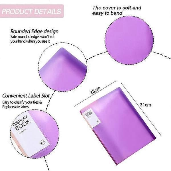 Flerlags transparent interleaf-mappe for studenter