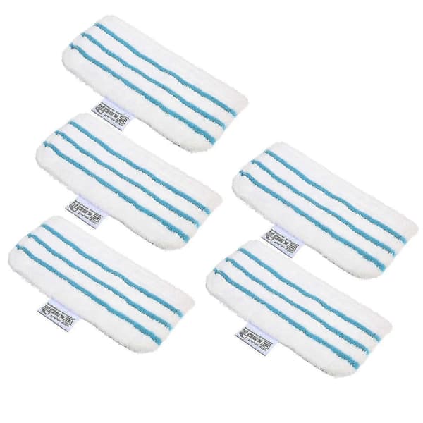 5-pak moppepuder erstatning til Black + Decker dampmoppe FSM1610/ FSM1630 vaskbar moppepude tilbehør