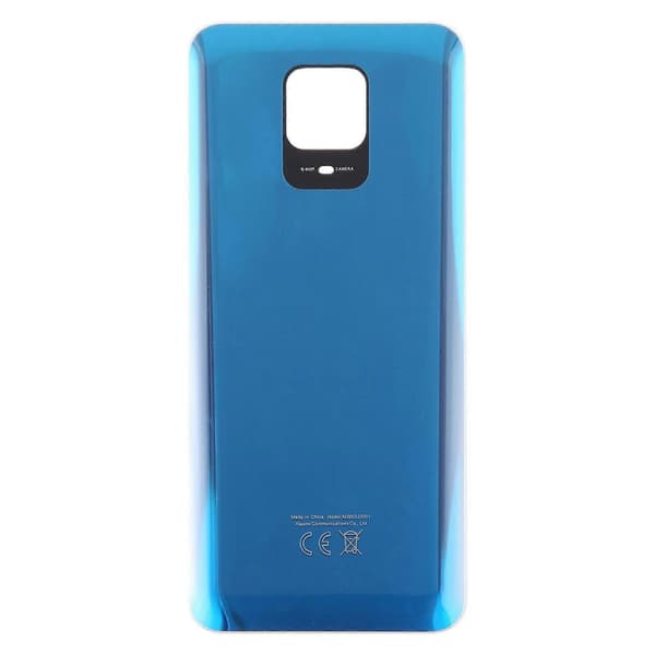 För Xiaomi Redmi Note 9S OEM Glas Batteri Bakstycke Blue