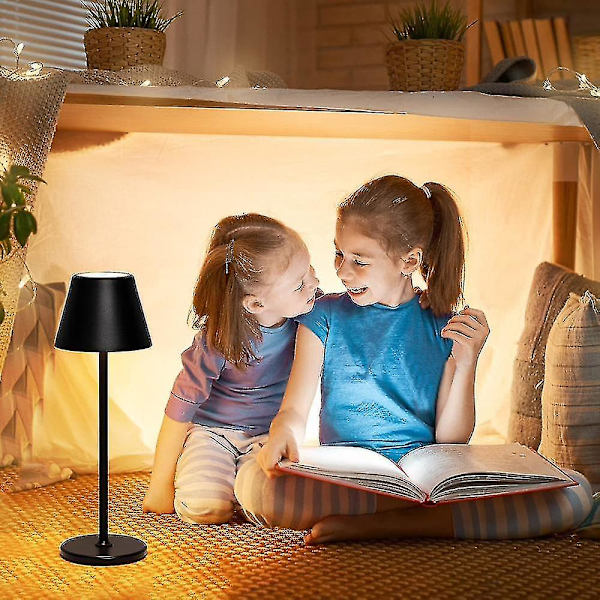 Tischlampe Kabellos, Led Tischlampe Akku Dimmbar Touch Switch & Aufladbar Usb-c, Aluminium Tis