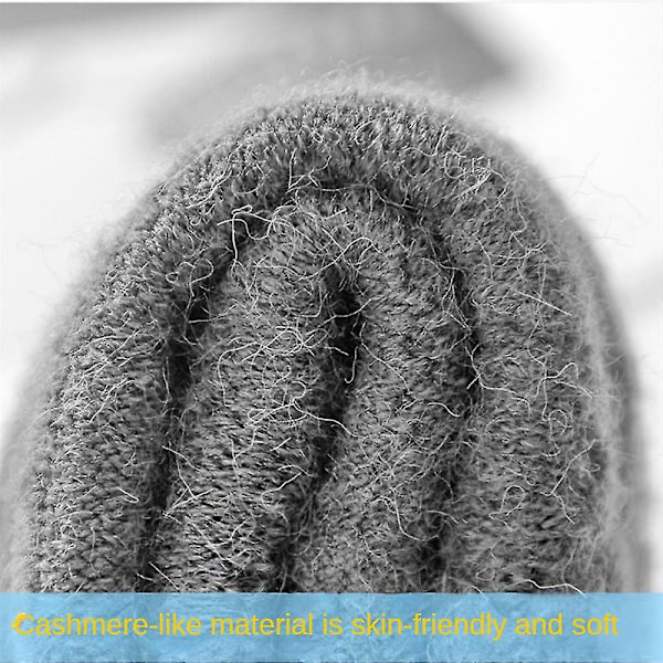 Vinter Alpaca Uld Fingerless Handsker Til Varme Mænd Strikket Halv Finger Handsker only 1 hook