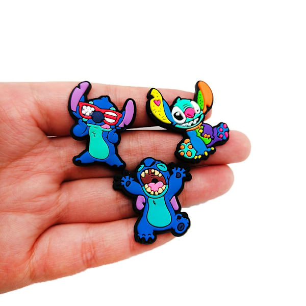 20 kpl Jibbitz-koristeita Crocs-kengille Lilo & Stitch Angel -sarjakuvahahmojen kenkäkoristetarvikkeet