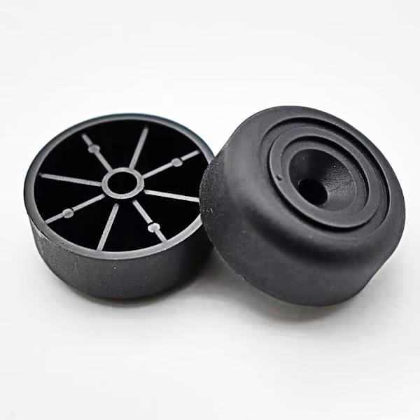 8 stk. Runde Møbelben Ø 33 x H 13 mm Plast Skabsfødder Møbelben Sofafødder, sofa, stol