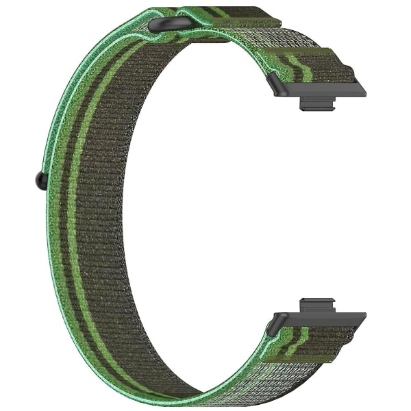 Loop Nylon Rem för Huawei Watch Fit 3 Dark Green