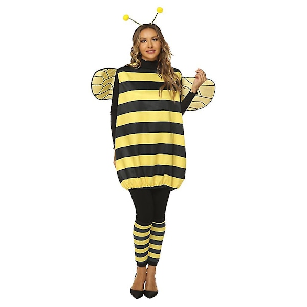 Dam Darling Humla Kostym Vuxna Insekt Maskerad Kläder Insekt Halloween Kostym Kit Cosplay Party Favörer Yellow 160