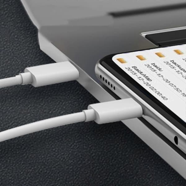 USB C Typ C Hane till Micro USB Hane Sladd Synkronisera OTG Laddningsdatakabel för Huawei Telefoner Surfplatta PC Hållbar 50cm