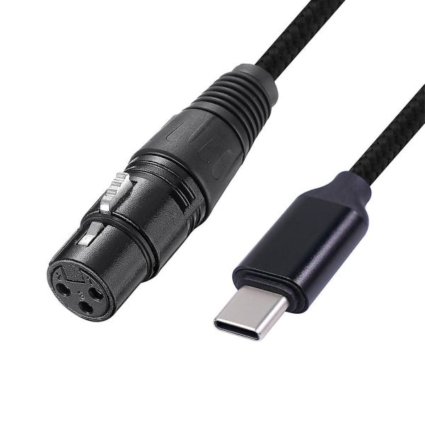 USB C till Xlr honkabel, USB C mikrofonkabel typ C hane till Xlr hona Mic Link Studio Audio C
