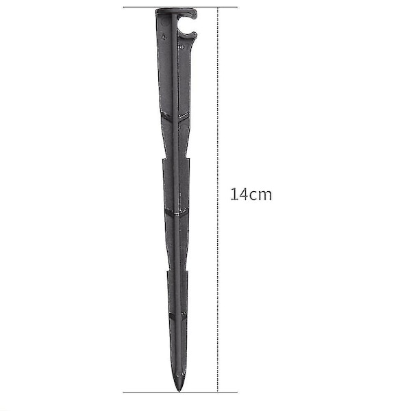 Dele Vandingsdråbeholder, slangeholder Rør 4/7 mm Grøntsagshaver Blomsterbede Planteværktøj Plænevanding (20 stk, sort)