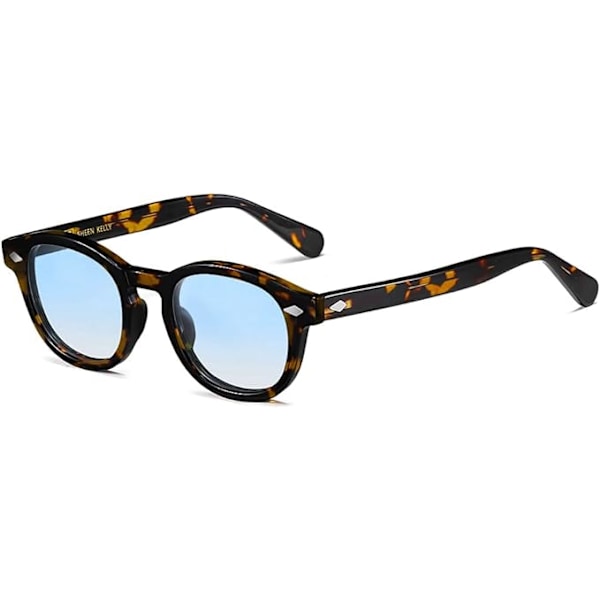 Retro High Definition Ovale Solbriller Til Mænd Kvinder Pirat Kaptajn Johnny Depp Stil Polariseret Linse Acetat Materiale